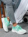 Color-blocked Unisex Casual Sneakers