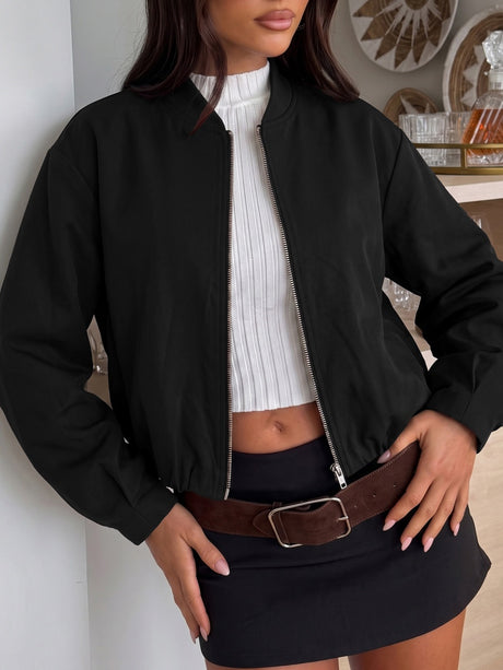 Pocket Solid Color Trench Coats