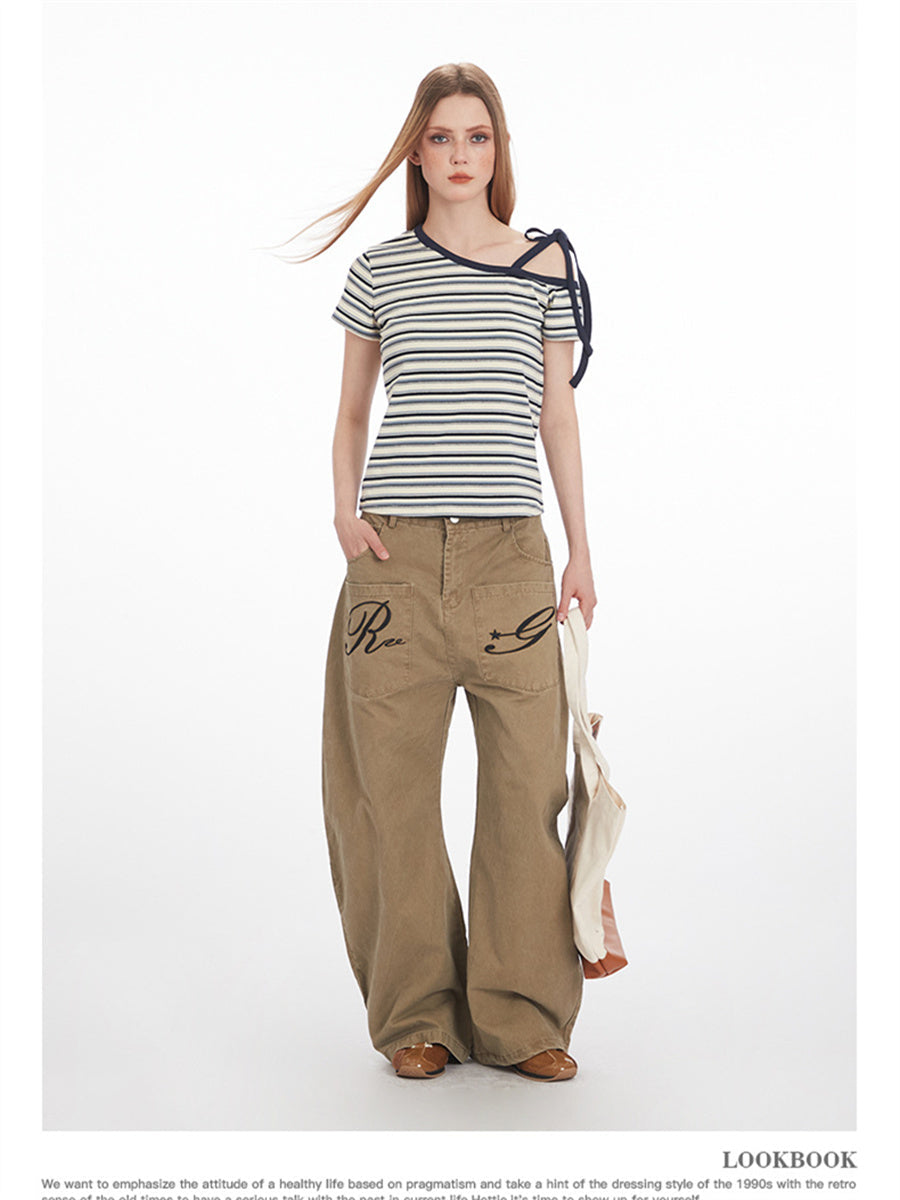 Liber Summer Women's Stripes Stripes/Plaid T-shirts