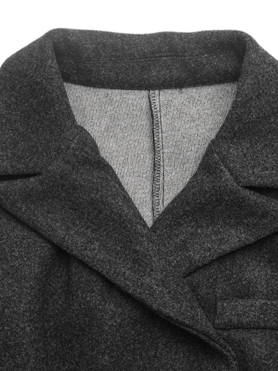 Buttons Solid Color Blazers
