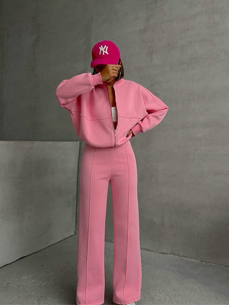 American-style Autumn/winter Cardigan Sportswear For Women