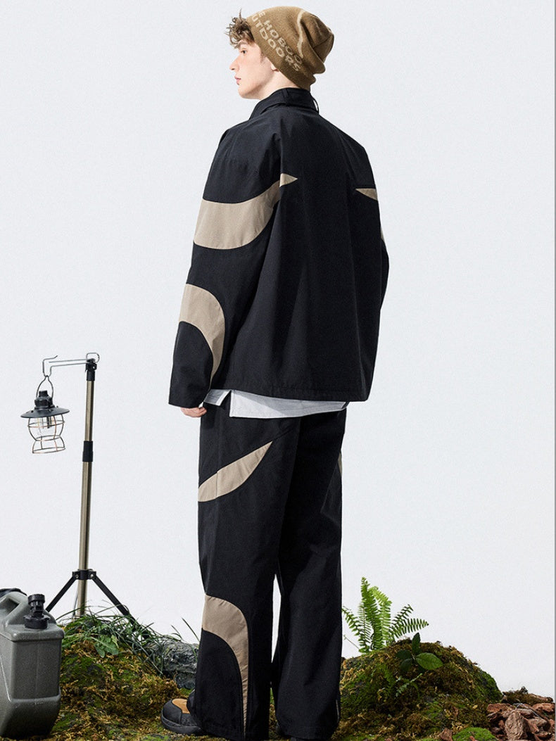 Patchwork Color-blocked 2-piece Sets