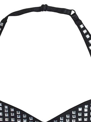 Robes de soirée courtes et mini à col orné de strass, coupe ajustée, cache-cœur, scintillantes