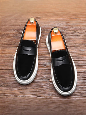 Spliced Slip-on Loafers