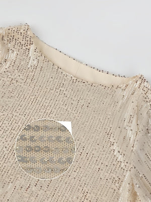 Basic Sequins Bandage Party Short Dress