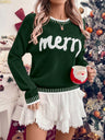 Christmas Letter Crew Neck Sweaters