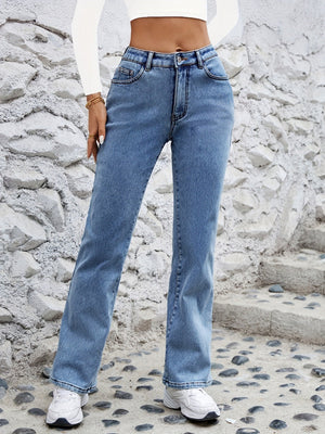 Plush Stretch Slimming Pocket Jeans