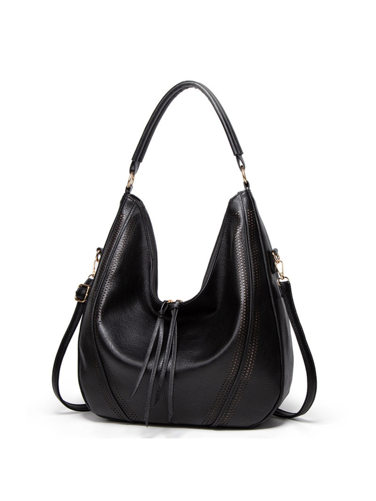Tassel Openwork Shoulder Bag