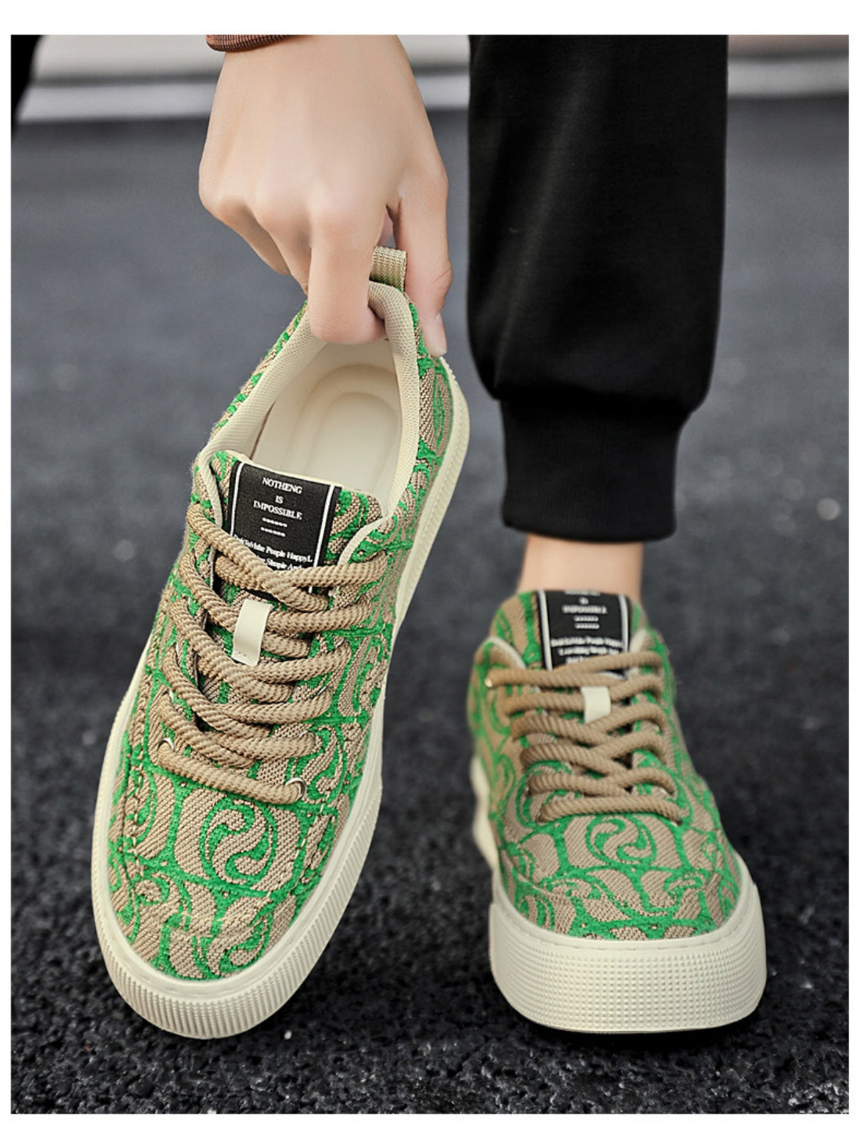 Liber Four Seasons Printed Men's Casual Sneakers