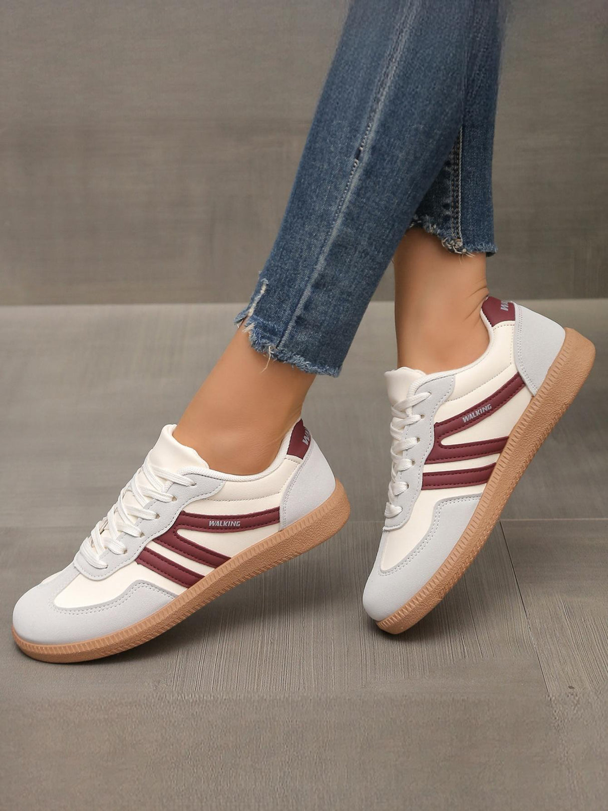 Retro Color-blocked German Training Shoes And Sneakers