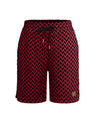 Herringbone Pattern Breathable Stretch Five Points Shorts