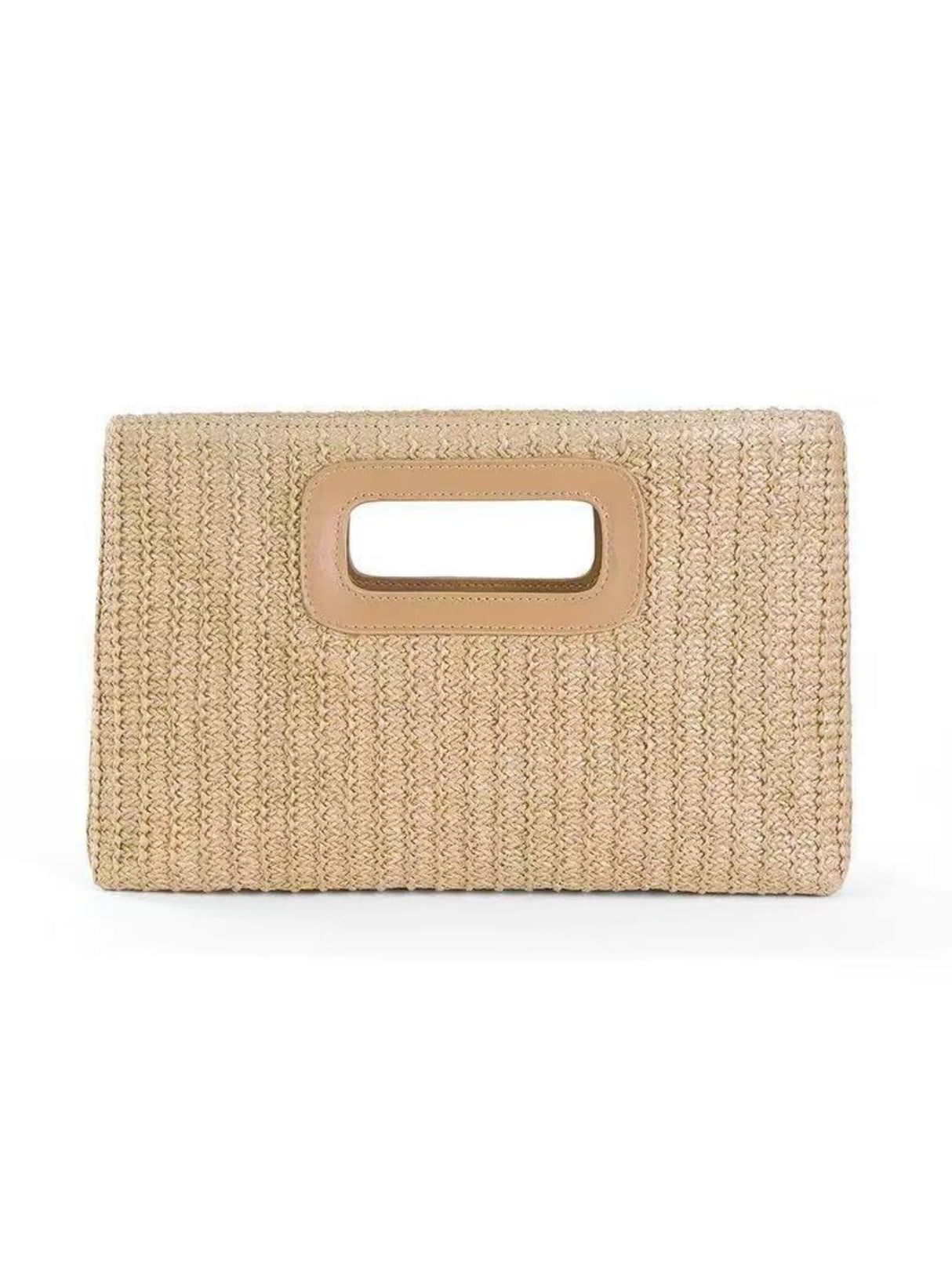 Colorful Straw Tote Bag For Vacation
