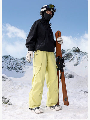 Outdoor Windproof Thickening Ski Water-repellent Keep Warm Cargo Trousers