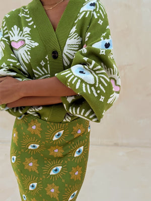 Printed Color Hip-hugging Parties Skirts