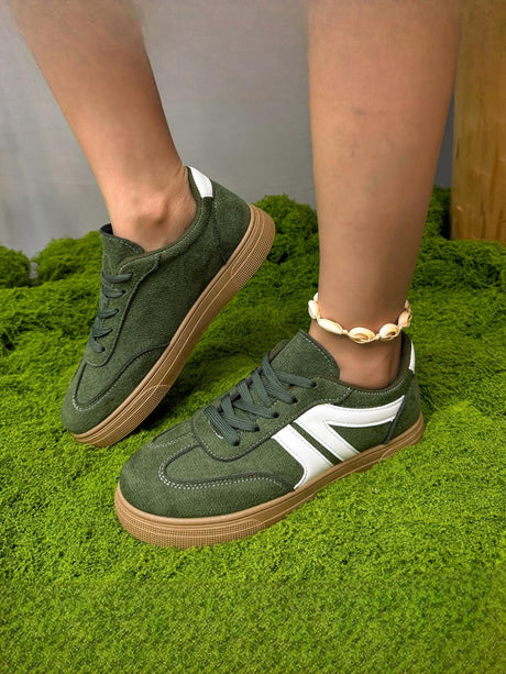 Retro Color-blocked German Training Shoes And Sneakers