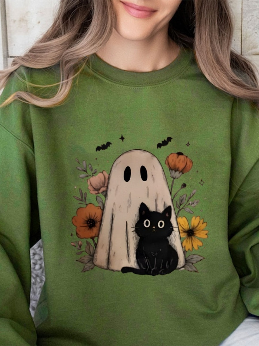 Halloween Pullover Printed Sweatshirt
