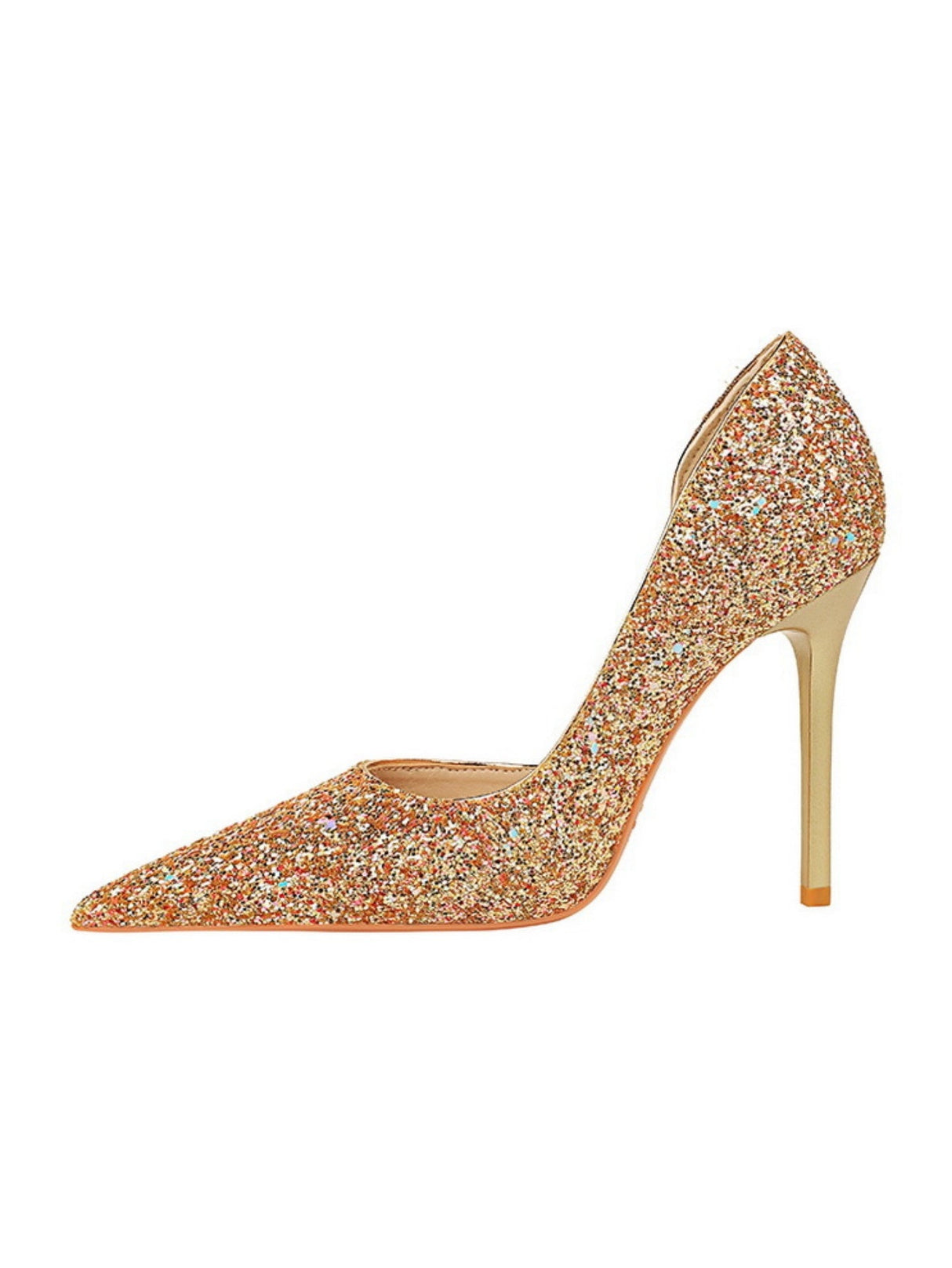 Liber Spring and Autumn Sequined Women's High Heels