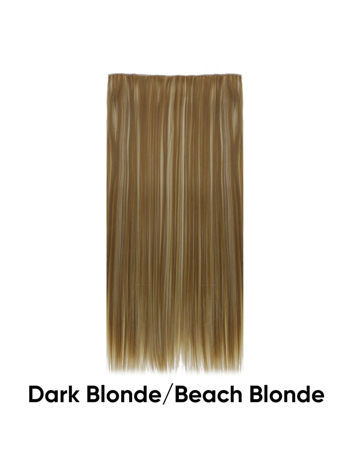 Seamless, Invisible, One-piece Long Straight Wig With Fluffy Hair