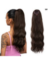 Pull-cord Hair Tie Water Ripple High-temperature Silk Ponytail Wig