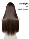 U-shaped Half-head Wig With Seamless Hair Extensions, One-piece Long Straight Wig