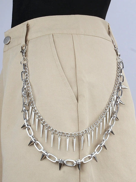 Hip Hop Punk Studs  Waist Chains
