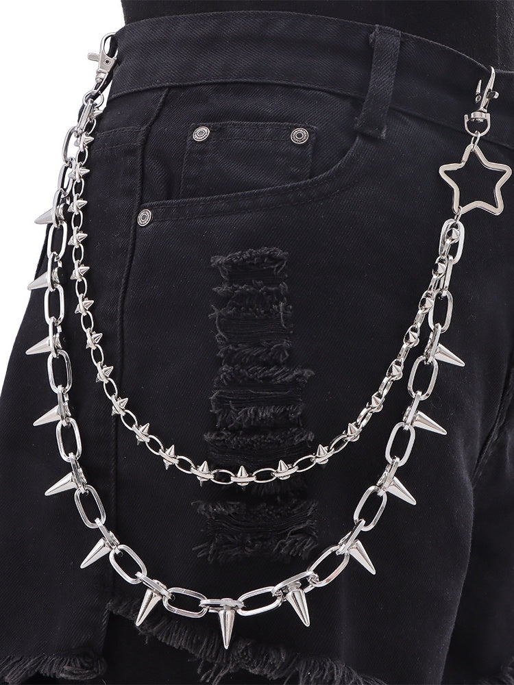 Hip Hop Punk Studs  Waist Chains