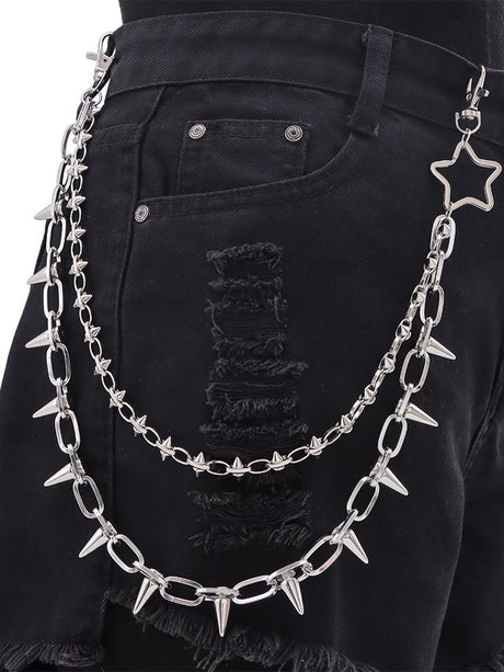 Hip Hop Punk Studs  Waist Chains