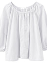 Basic Cotton Short-sleeved Sheer Chiffon Casual Top