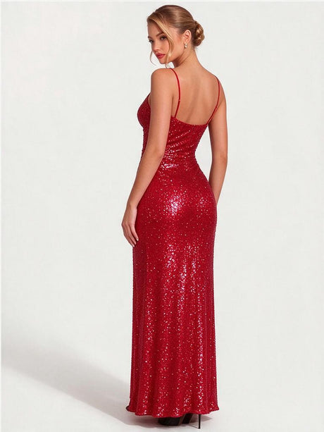 Liber Summer Women's Sequins Maxi Dresses