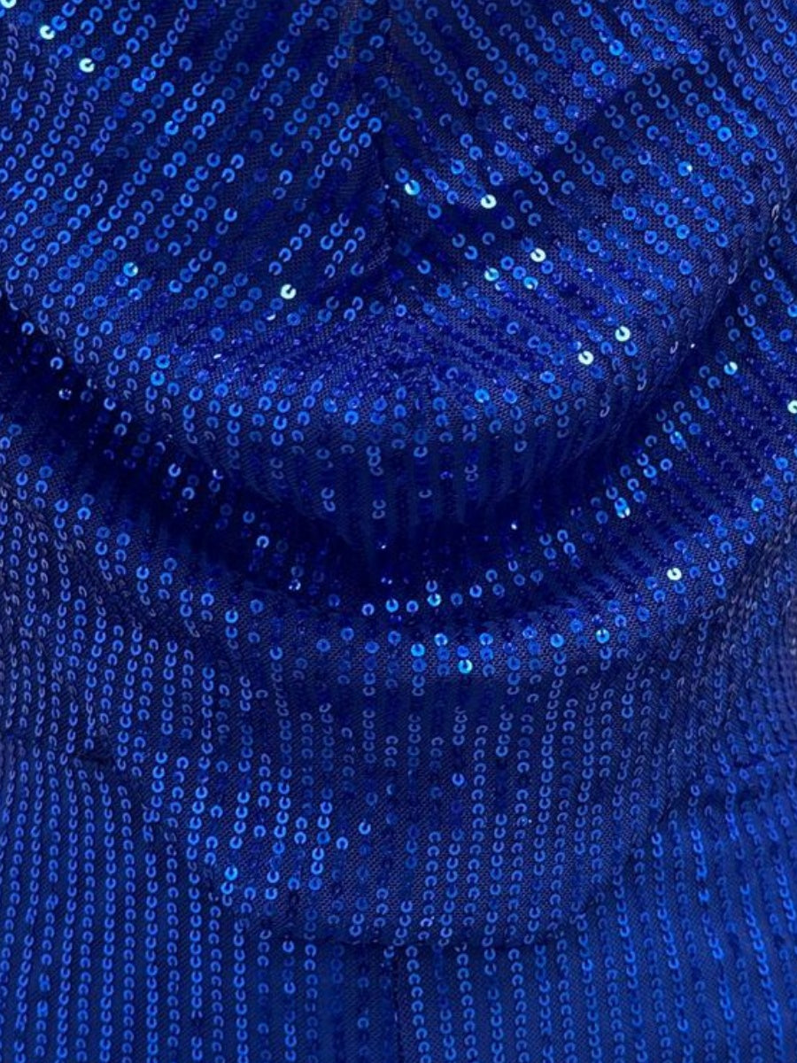 Sleeveless Halter Sequined Jumpsuit