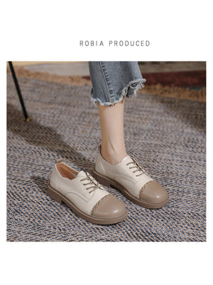 Liber Spring and autumn color-blocked women's flat shoes