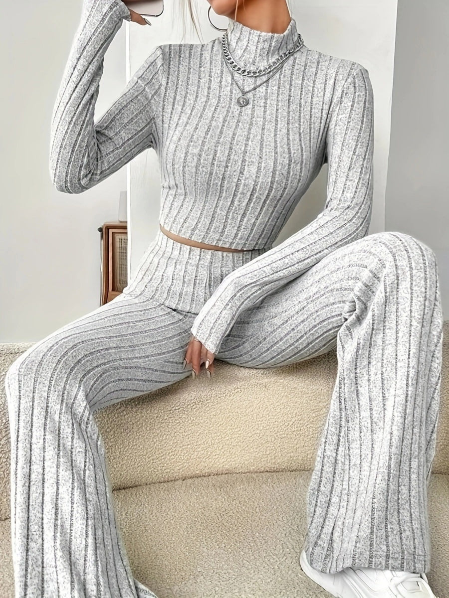 Liber Autumn Women's Solid Color 2-piece Sets