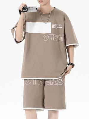 Lightweight Color-blocked 2-piece Sets Set