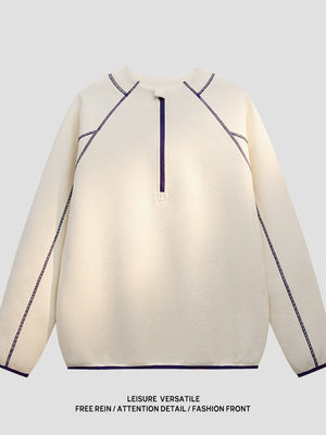 Sweat-shirts et sweats à capuche amples à rayures color-block
