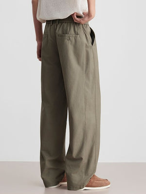 Loose-fit Drape Patchwork Pants
