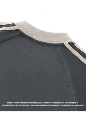Liber Summer Neutral wear Splicing Contrasting colors T-shirts