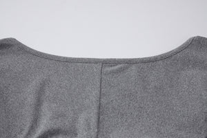 V-neck Batwing Sleeve Fitted Waist Cropped Top