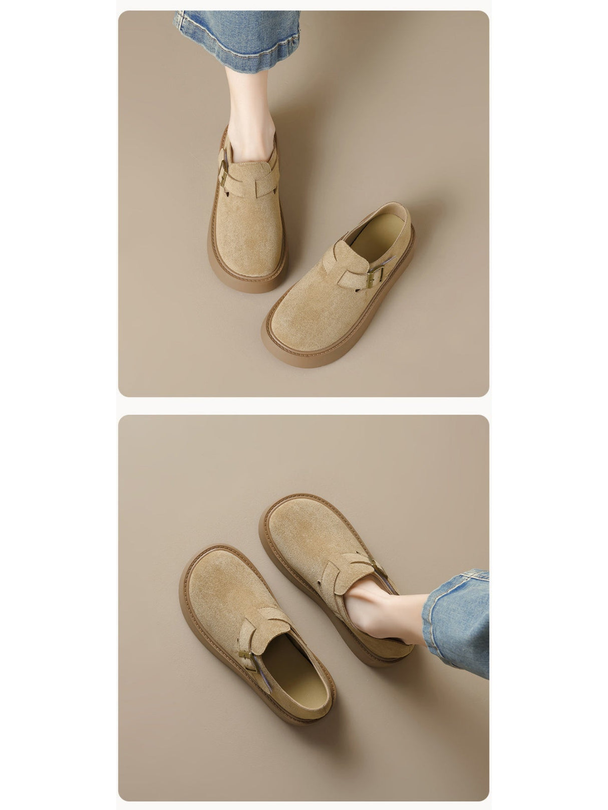 Liber Spring and autumn women's thick-soled flat shoes