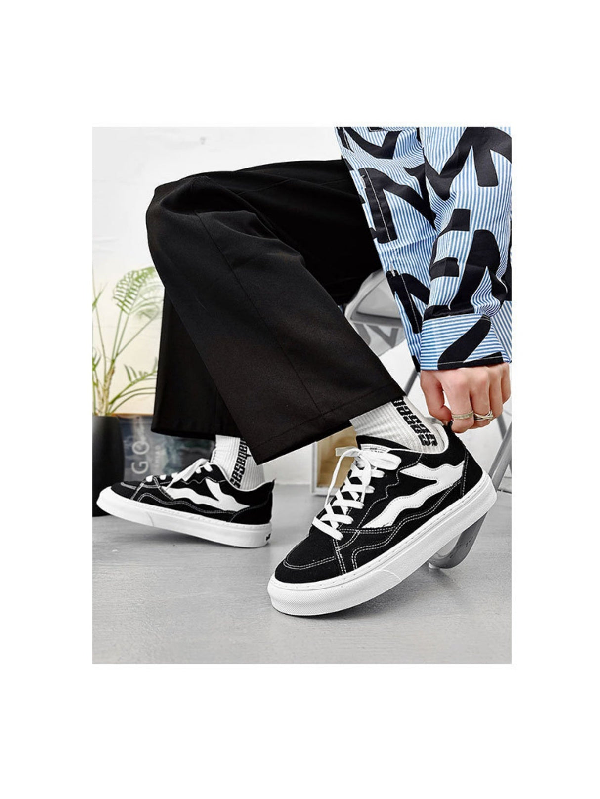 Liber Four Seasons Colorblock Men's Casual Sneakers