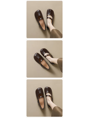 Liber Spring and Autumn Women's Mary Jane Shoes
