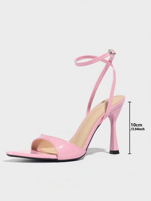 Pink High-heeled Sandals