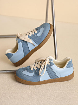 Retro Color-blocked German Training Shoes And Sneakers