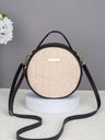 Vacation Straw Round Crossbody Bag