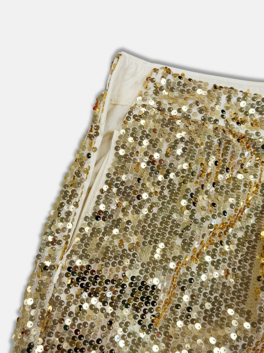 Sequins Shirts Jacket Wide Leg Set 2-piece Sets