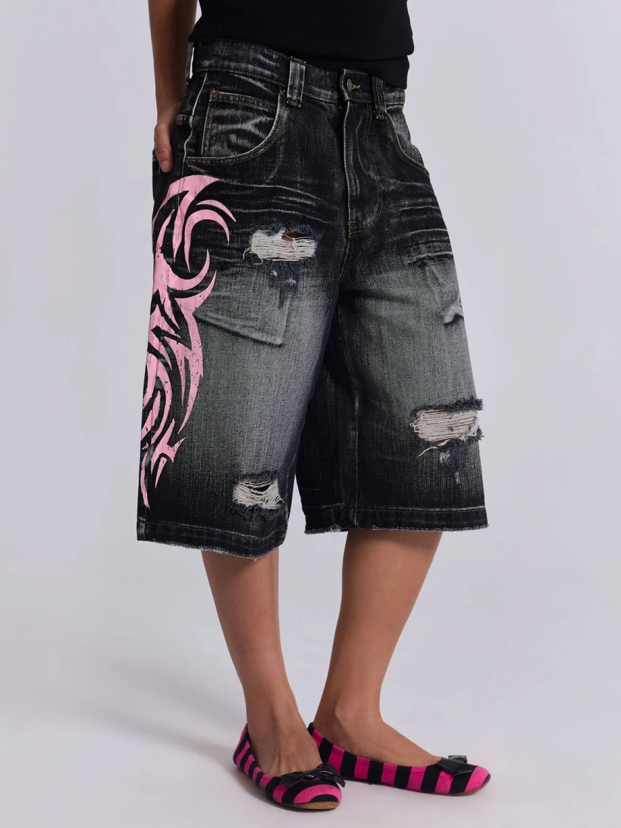 Liber Spring Women's Hole Jeans