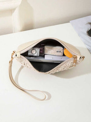 Vacation Lace Cutout Crossbody Bag