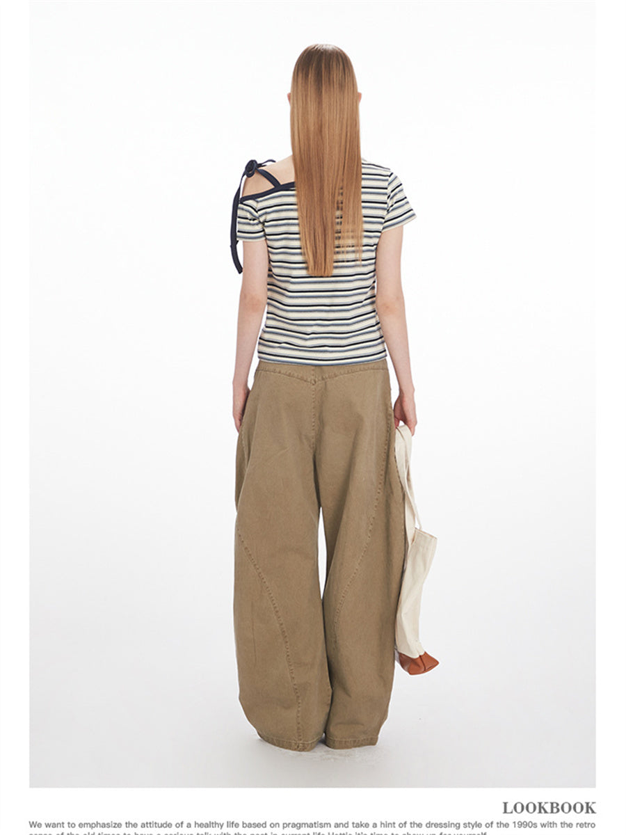 Liber Summer Women's Stripes Stripes/Plaid T-shirts
