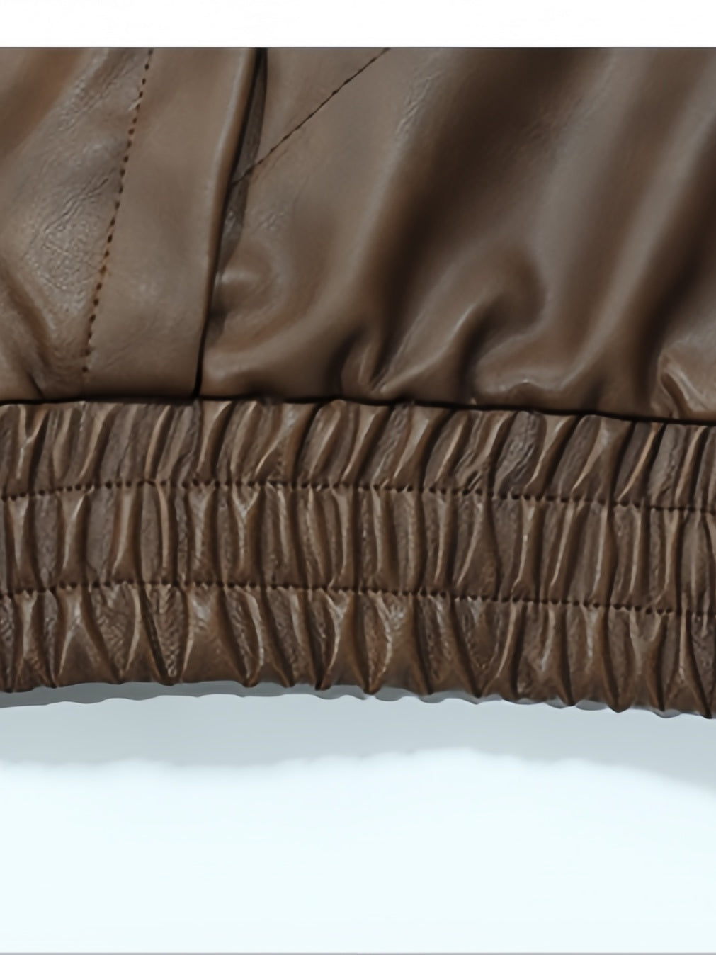 Retro Locomotive Cleanfit Deconstruction Splicing Leather Jacket