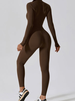 Long-sleeved High Elastic Waist Slimming And Shaping Yoga Fitness Outdoor Jumpsuits/pants