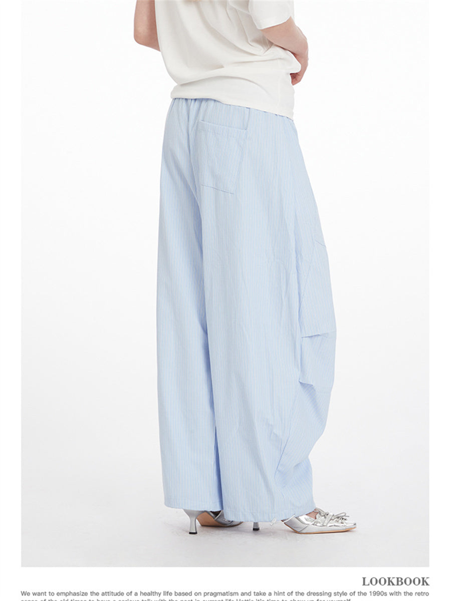Liber Summer Women's Color matching Letter Pants